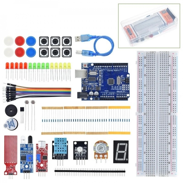 New Maker 830 Hole Bread Board Kit Suitable for UNO R3 Basic Kit Component Experimental Accessories Beeming