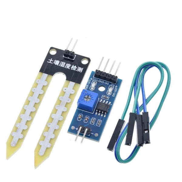 Soil moisture meter detection module, robot intelligent car, soil moisture sensor