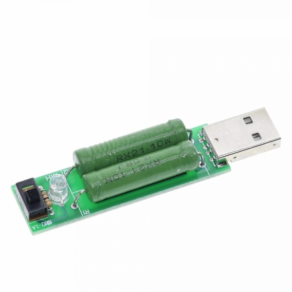 USB charging current detection load testing instrument with toggle switch, capable of 2A/1A discharge aging resistance