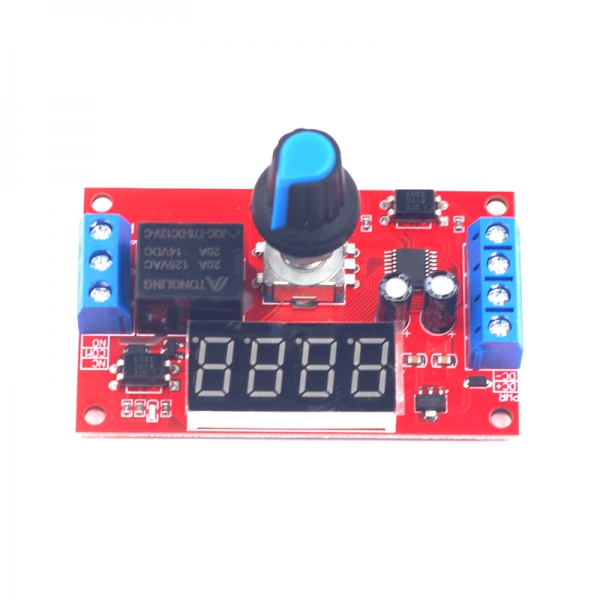 Delay time relay module 5V1V24V timed programmable optocoupler isolation pulse cycle power-off trigger
