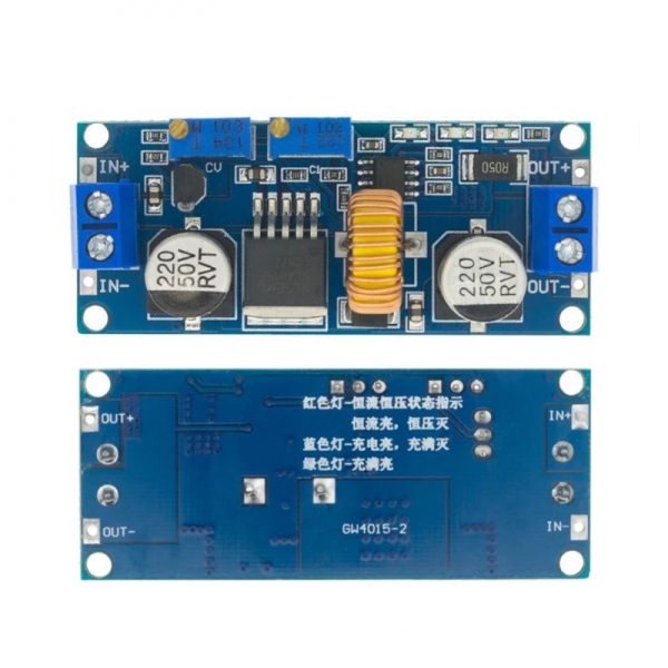 Constant current, constant voltage, high current 5A lithium-ion battery charging LED driver voltage reduction and constant current power module