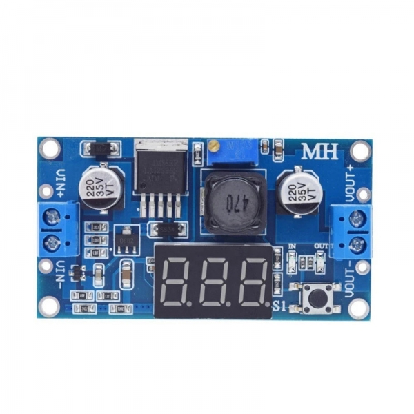 LM2596 DC-DC adjustable voltage reduction module with digital voltmeter display LM2596S voltage regulator