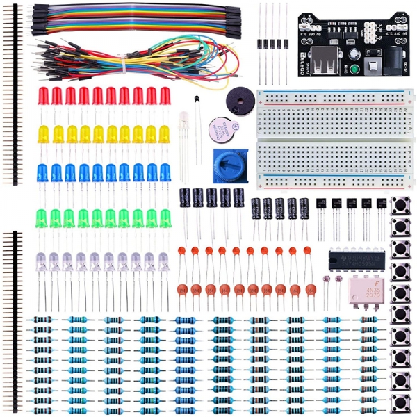 New 400 hole set suitable for UNO R3 basic kit components with power module breadboard box