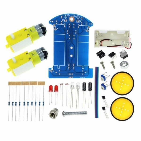 Intelligent Tracking Car Kit DIY D2-1 Patrol Car Parts Electronic Manufacturing Technology Production