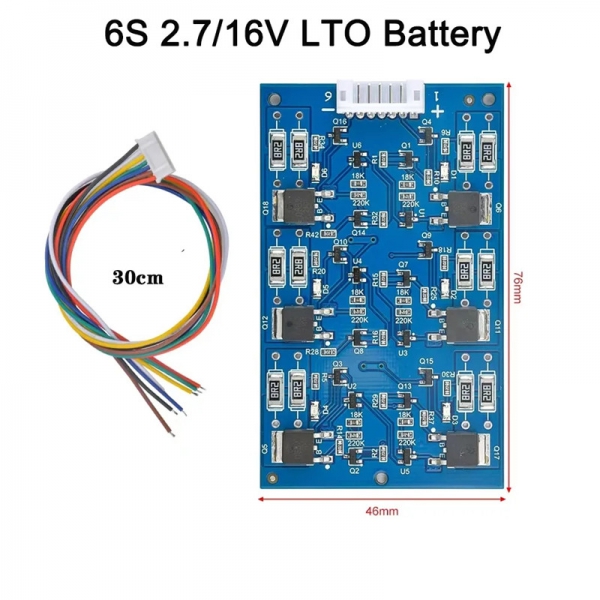 Farah capacitor protection board, balance board, balance circuit with indicator light, 2.7/16v lithium titanate battery protection board