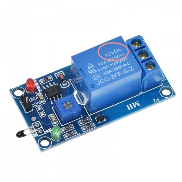 5V/12V Thermistor Sensor Temperature Control Switch Temperature Detection Module 2-in-1 Temperature Sensor Module