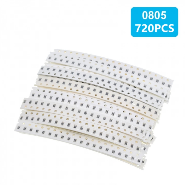 Sample electronic component package 0603 SMD capacitor package 1PF-10UF 36 types, 20 pieces each, for a total of 720 pieces
