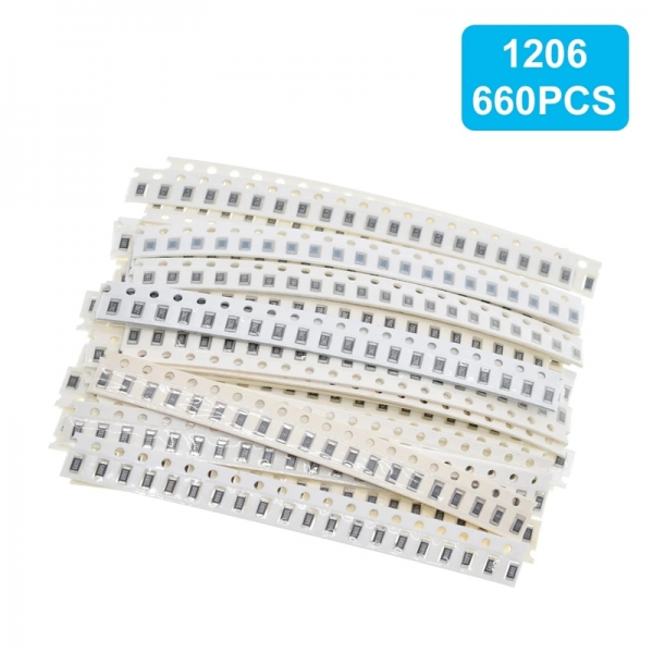 Resistance component package, sample package 0805, chip resistor package, a total of 33 types, 20 pieces each, a total of 660 pieces, with an error of 1%