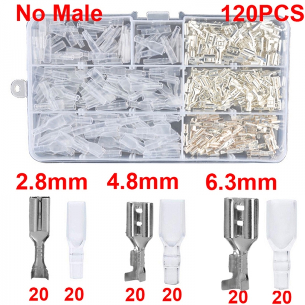 2.8/4.8/6.3MM Cold pressed Wiring Terminal Full Series Plug in Common Wiring Terminal Crimping Terminal