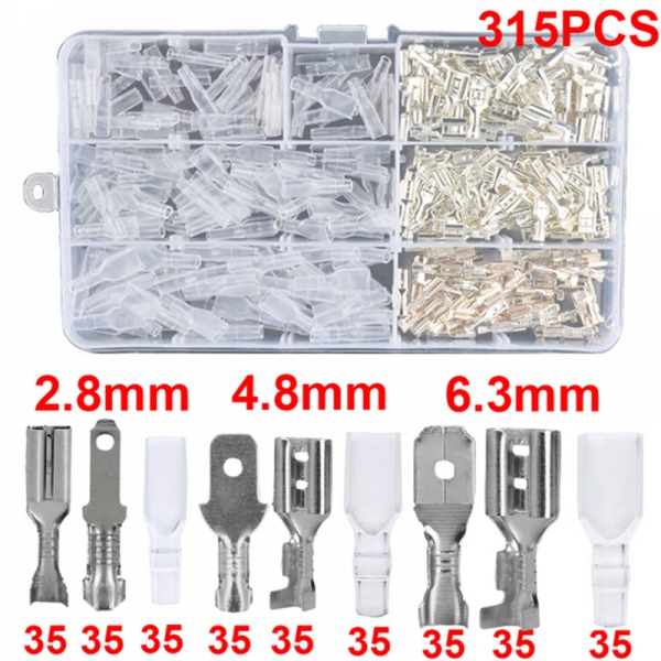 2.8/4.8/6.3MM Cold pressed Wiring Terminal Full Series Plug in Common Wiring Terminal Crimping Terminal