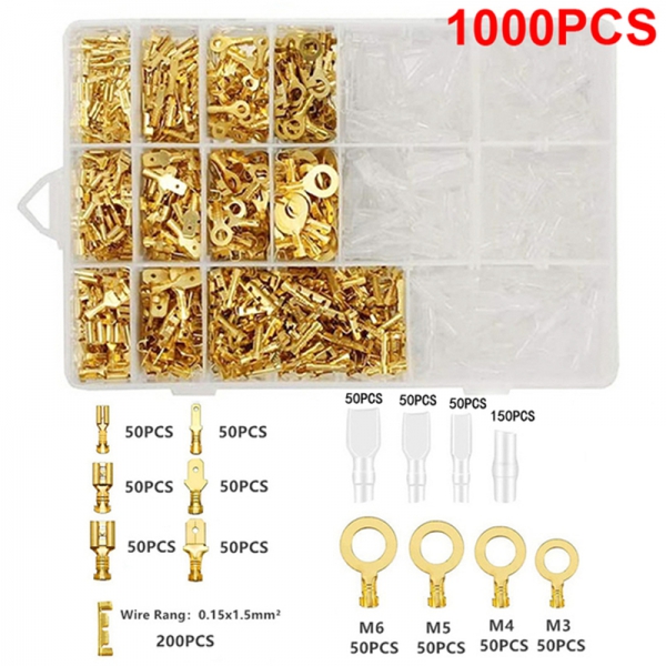 2.8/4.8/6.3MM Cold pressed Wiring Terminal Full Series Plug in Common Wiring Terminal Crimping Terminal