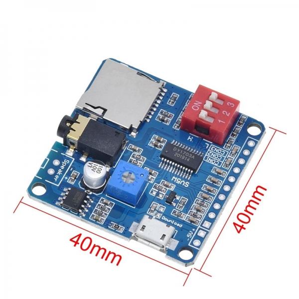 Voice playback module MP3 player triggers playback serial port control to play DY-SV5W