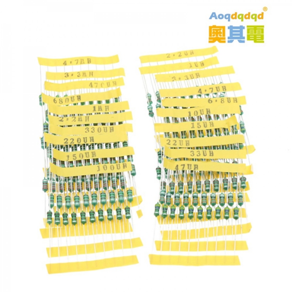0410 inductor sample package 0.5W color ring inductor package 1UH-4.7MH, a total of 20 types, 10 pieces per type, a total of 200 pieces