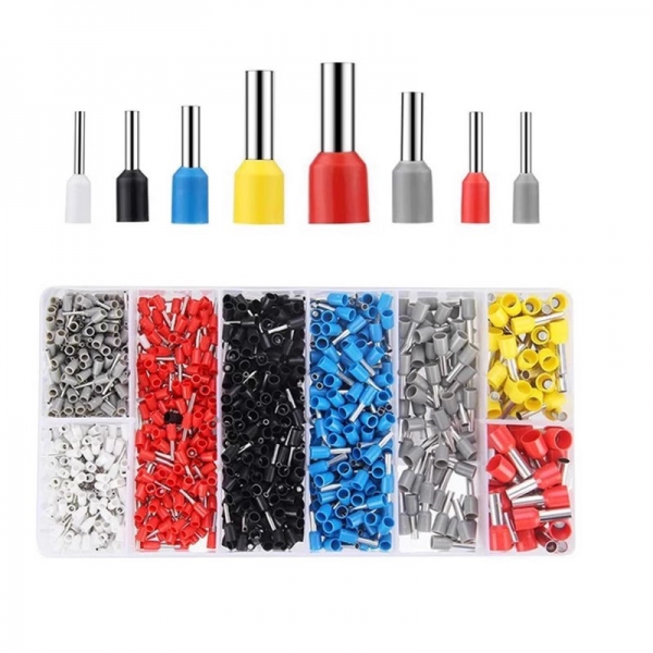 Cold pressed terminal set 1200pcs pressure wire terminal HSC8 6-4 set European tube type terminal head