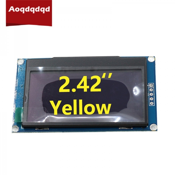 2.42-inch 4-pin OLED display module I2C/IC interface SSD1309 driver LCD screen serial port screen 3.3V
