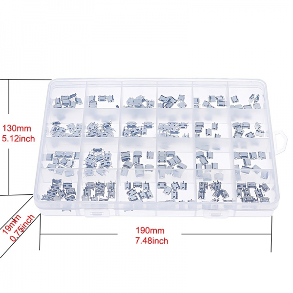 240PCS 24 Micro USB Female Head Box Android Charging Tail Plug Micro USB Interface