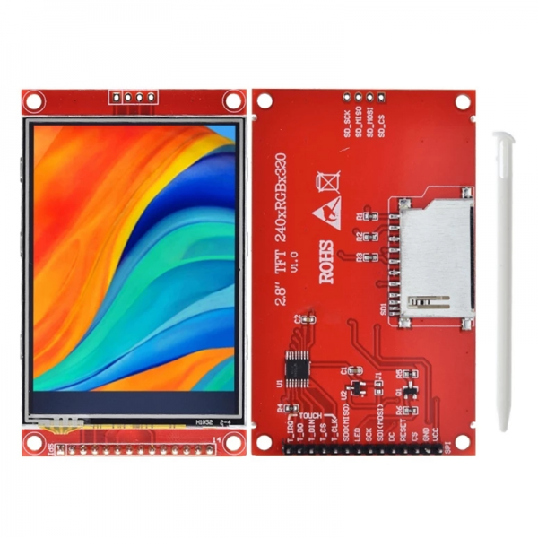 2.8-inch SPI LCD touch module 240 * 320 TFT module ILI9341 occupies at least 4 IOs