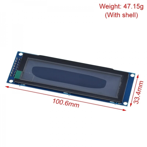 1U chassis 3.12-inch OLED display screen 256 * 64 OLED display module 3.12-inch LCD screen