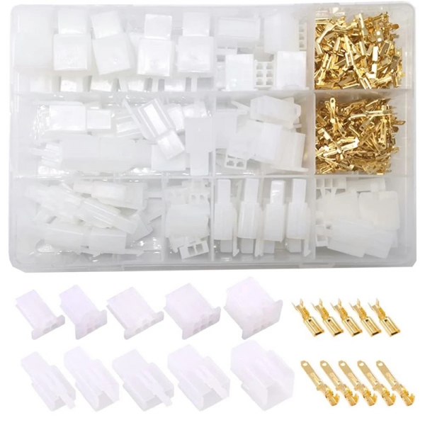 380PCS car and motorcycle wiring terminal wire connectors 2.8mm 2P/3P/4P/6P 40 sets