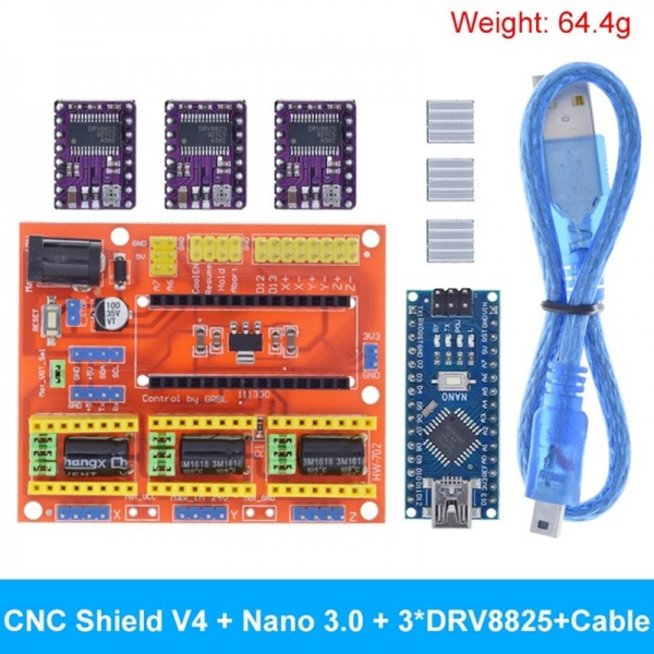 3D printer kit CNC shield V3 V4 engraving machine kit NANO improved version 4988 driver