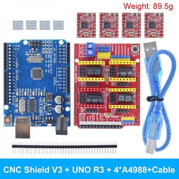 3D printer kit CNC shield V3 V4 engraving machine kit NANO improved version 4988 driver