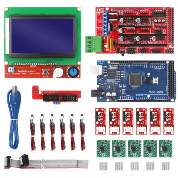3D printer kit RAMPS1.4 limit+12864 screen+MEGA2560 R3 motherboard+A4988 driver