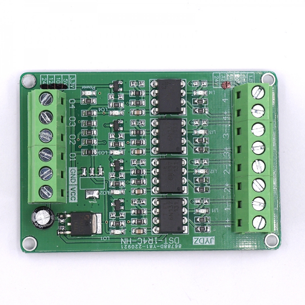 4-channel high-speed optocoupler isolation conversion 6N137 encoder counter PLC level signal amplification NPN/PNP