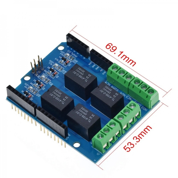 4-channel 5V relay module relay control board four-way relay expansion board