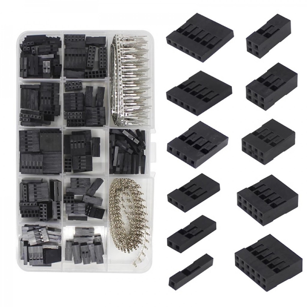 620PCS XH2.54MM DuPont wire jumper interface connector, rubber shell connector, housing and terminal620PCS XH2.54MM DuPont wire jumper interface connector, rubber shell connector, housing and terminal