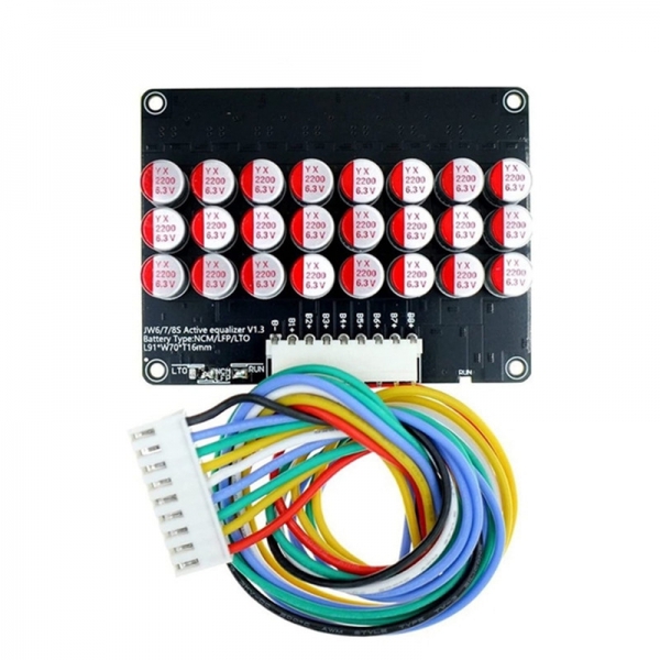8-string ternary lithium iron phosphate lithium balance protection board, lithium titanate 8S active equalizer, energy transfer balance board