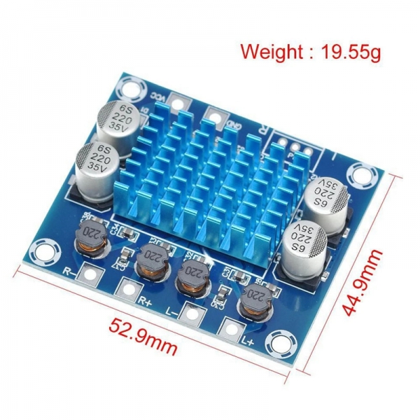 XH-A232 Class D Digital Audio Amplifier Board HD Audio Amplification Module Power Supply 12-24V Output 30W * 2