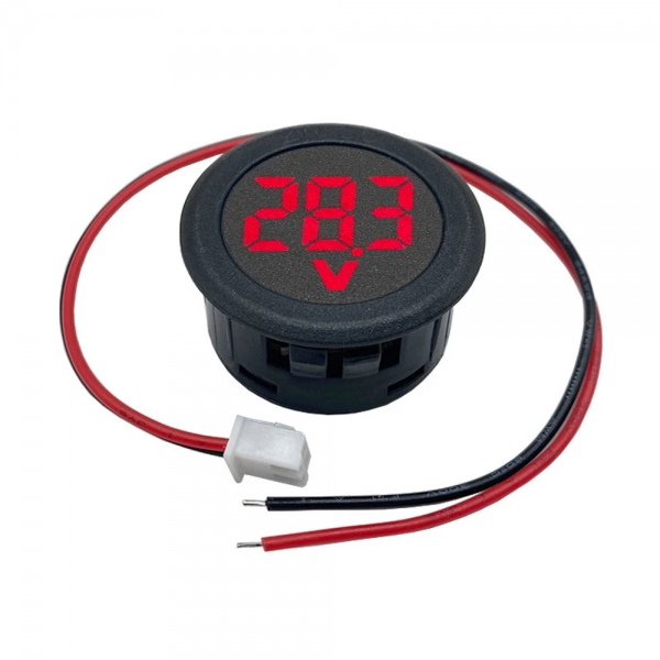 DC 4-100V DC digital voltmeter head display LED digital display circular two-wire voltmeter reverse connection protection