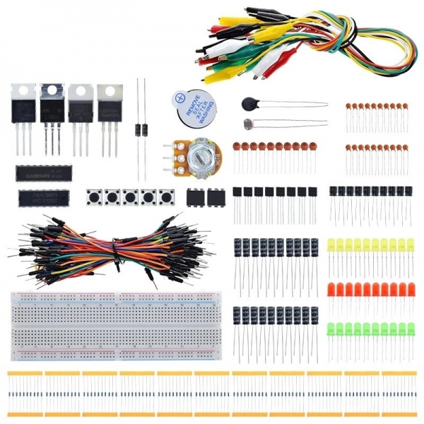 Crocodile clip set beginner DIY electronic component basic set suitable for UNO R3 component development