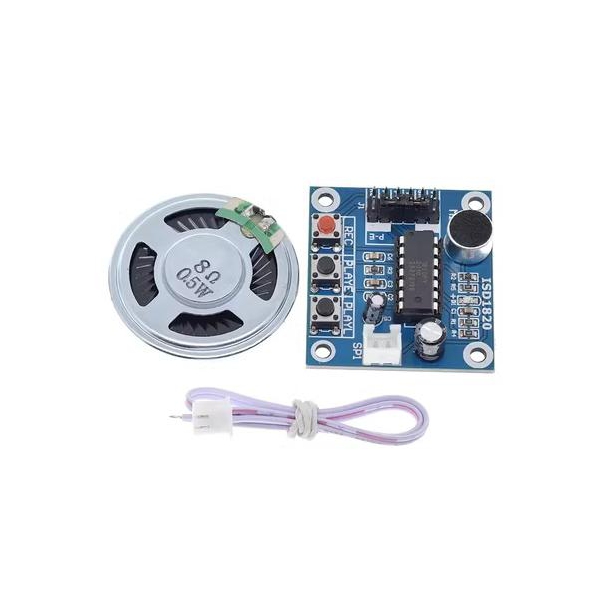 ISD1820 Recording and Voice Module Voice Module Recording and Playback Module Board with Mic Head Comes with 0.5W Speaker