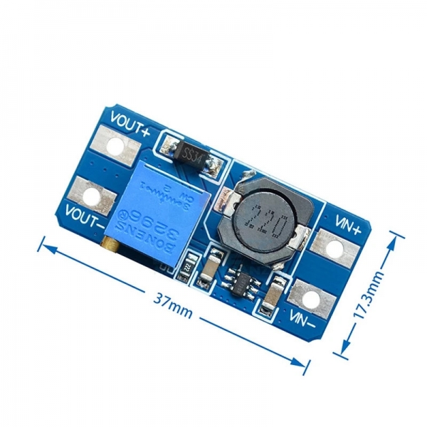  MT3608 DC-DC Adjustable Power Module Wide Voltage Input 2/24V Rising 5/9/12/28V