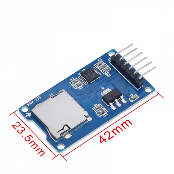 Micro SD card module SPI interface TF card reader/writer with level conversion chip