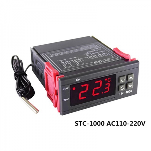 Temperature controller STC-1000 aquarium hatching seafood machine electronic digital display microcomputer temperature controller switch