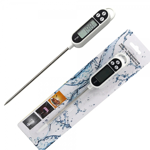 Baking water temperature gauge for measuring water temperature, oil temperature, milk temperature, probe type TP300 food thermometer, electronic barbecue meter