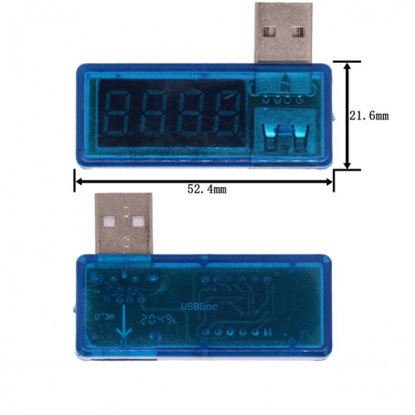 USB charging current and voltage tester detector, USB voltmeter, ammeter can detect USB devices