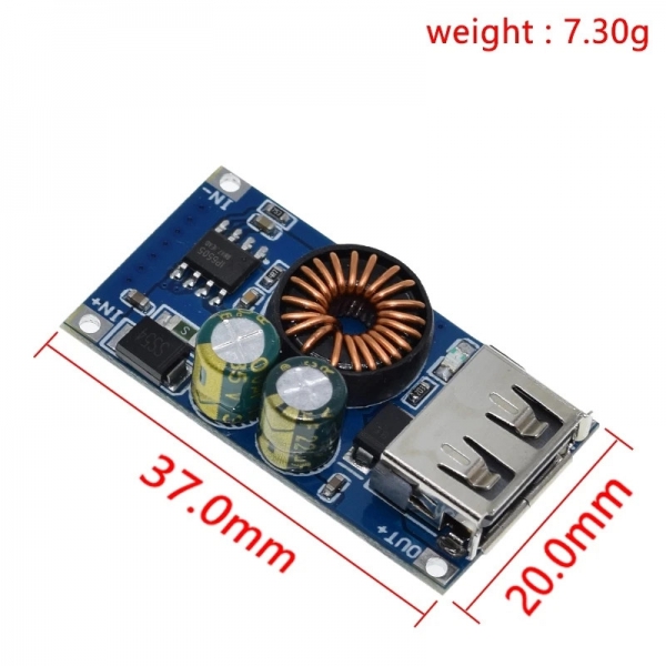 USB DC voltage reduction module 12V24V to QC3.0 fast charging mobile phone charging board supports Apple Huawei FCP